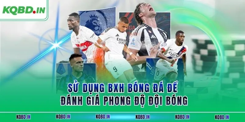 BXH 28 Sử dụng BXH bóng đá để đánh giá phong độ đội bóng
